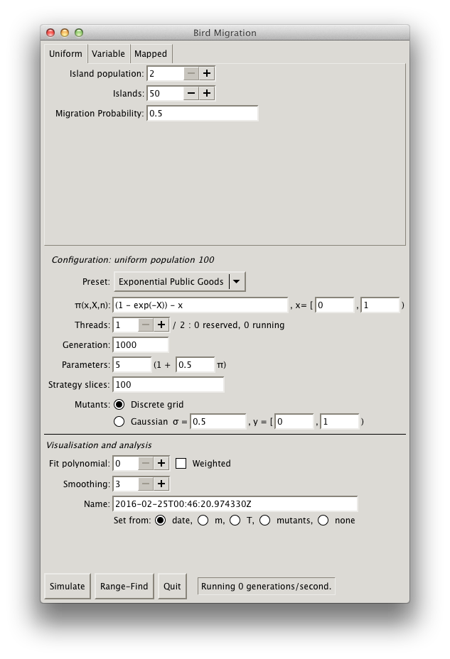 Configuration Screen